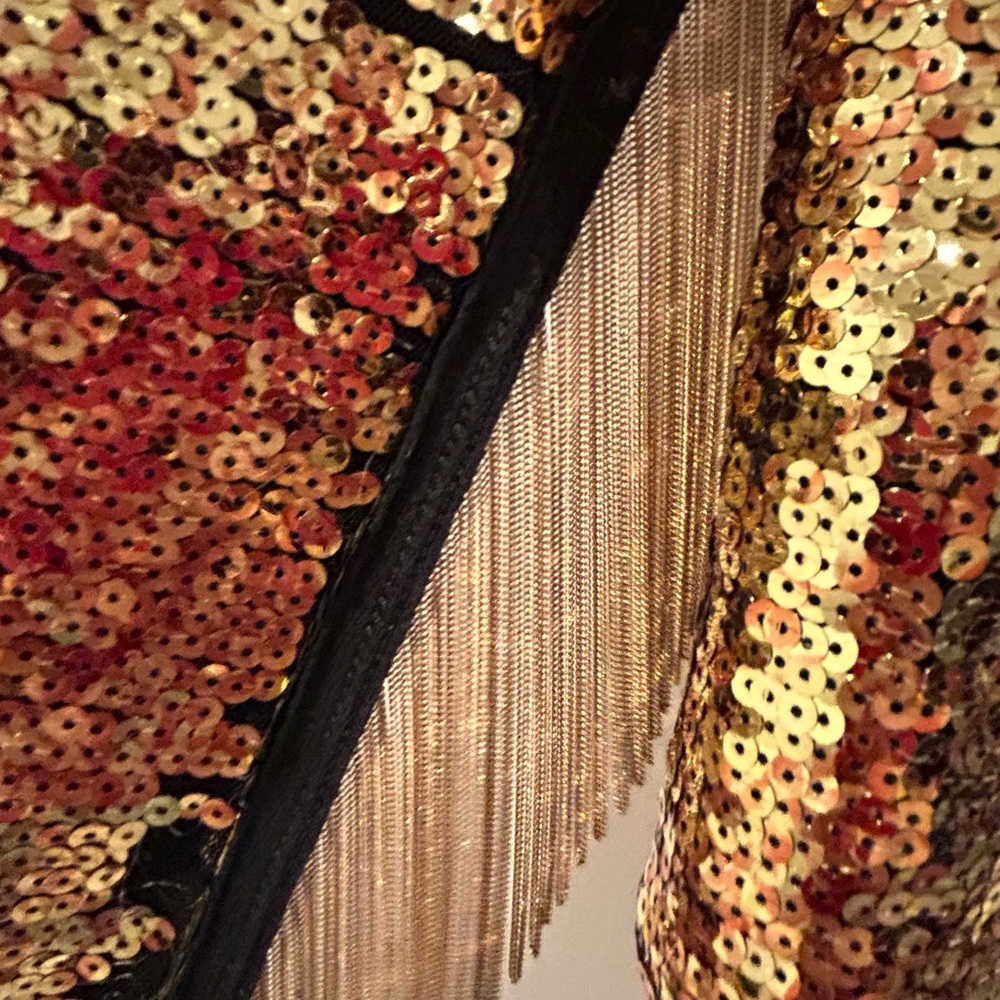 Gold Sequin Jacket - image 4